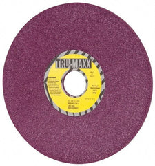 Tru-Maxx - 8" Diam x 1-1/4" Hole x 1/4" Thick, J Hardness, 46 Grit Surface Grinding Wheel - Aluminum Oxide, Type 1, Coarse Grade, 3,600 Max RPM, No Recess - Eagle Tool & Supply
