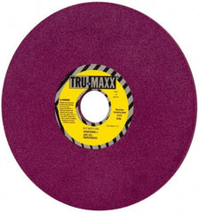 Tru-Maxx - 8" Diam x 1-1/4" Hole x 1/4" Thick, J Hardness, 80 Grit Surface Grinding Wheel - Aluminum Oxide, Type 1, Medium Grade, 3,600 Max RPM, No Recess - Eagle Tool & Supply