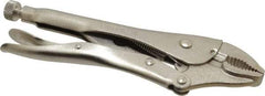 Paramount - 10" OAL Curved Jaw Locking Pliers - 1-7/8" Jaw Opening, Standard Handle - Eagle Tool & Supply