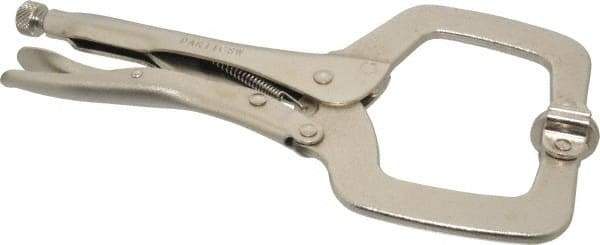 Paramount - 11" OAL C-Clamp Locking Pliers - 2-5/8" Jaw Depth, 3-3/8" Jaw Opening, Standard Handle - Eagle Tool & Supply