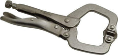 Paramount - 6" OAL C-Clamp Locking Pliers - 1-1/2" Jaw Depth, 2" Jaw Opening, Standard Handle - Eagle Tool & Supply