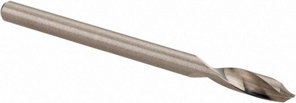 Accupro - 1/8" Body Diam, 90°, 2" OAL, Solid Carbide Spotting Drill - Eagle Tool & Supply