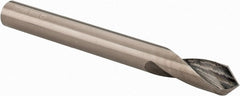 Accupro - 1/4" Body Diam, 90°, 2-1/2" OAL, Solid Carbide Spotting Drill - Eagle Tool & Supply