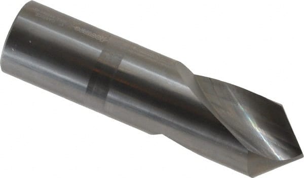 Accupro - 1" Body Diam, 90°, 4" OAL, Solid Carbide Spotting Drill - Eagle Tool & Supply