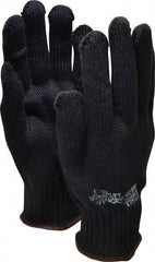 PRO-SAFE - Size L (9), ANSI Cut Lvl 3, Kevlar Cut Resistant Gloves - Knit Wrist, Black, Paired - Eagle Tool & Supply