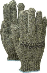 PRO-SAFE - Size S (7), ANSI Cut Lvl 4, ATA/Steel Cut Resistant Gloves - Knit Wrist, Green, Paired - Eagle Tool & Supply