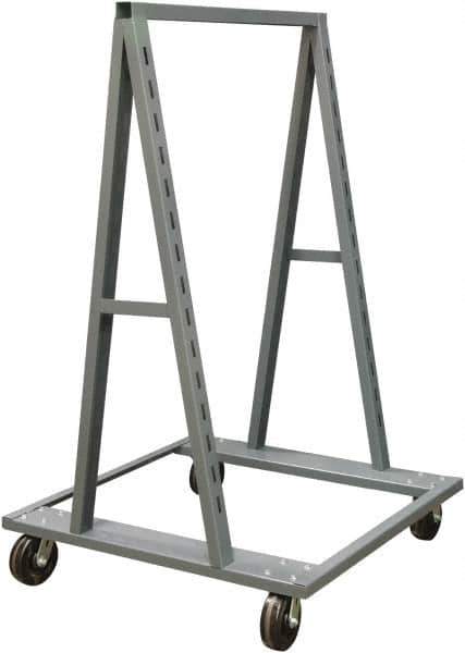 Durham - 2,500 Lb Capacity, Steel Adjust-A-Tray Truck - 38" Long x 40" Wide x 64" High - Eagle Tool & Supply