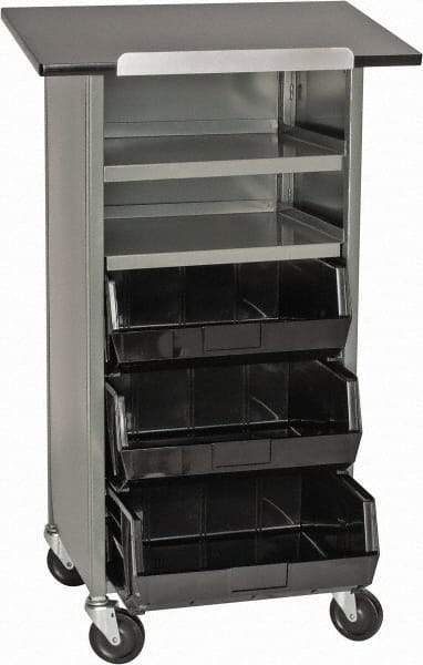 Lockwood Mfg. - 24 Inches Wide x 44 Inches High x 16 Inches Deep Portable Multi-Task Stand - Without Door - Eagle Tool & Supply