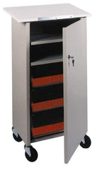 Lockwood Mfg. - 24 Inches Wide x 44 Inches High x 16 Inches Deep Portable Multi-Task Stand - With Door - Eagle Tool & Supply