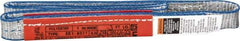 Lift-All - 3' Long x 1" Wide, 1,600 Lb Vertical Capacity, 1 Ply, Polyester Web Sling - 1,250 Lb Choker Capacity - Eagle Tool & Supply