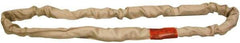 Lift-All - 9' Long x 1-7/8" Wide, Polyester Web Sling - 8,500 Lb Choker Capacity, 1-1/8" Diam Chain, Tan - Eagle Tool & Supply