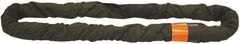 Lift-All - 9' Long x 5-1/4" Wide, Polyester Web Sling - 72,000 Lb Choker Capacity, 3-5/8" Diam Chain, Black - Eagle Tool & Supply