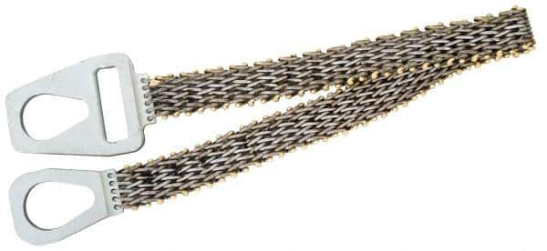 Lift-All - 10' Long x 6" Wide, 7,200 Lb Vertical Capacity, Steel Web Sling - 7,200 Lb Choker Capacity - Eagle Tool & Supply