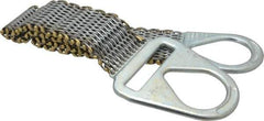 Lift-All - 4' Long x 4" Wide, 4,800 Lb Vertical Capacity, Steel Web Sling - 4,800 Lb Choker Capacity - Eagle Tool & Supply