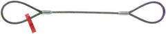 Lift-All - 8' Long, 1,433 Lb Vertical Capacity, Carbon Steel Web Sling - 1,058 Lb Choker Capacity, 1/4" Diam Chain - Eagle Tool & Supply