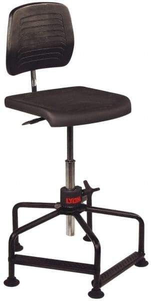 Lyon - Adjustable Chair - Polyurethane Seat, Black - Eagle Tool & Supply