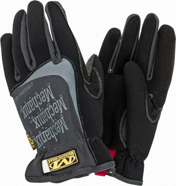 Mechanix Wear - Size M (9) Synthetic Leather General Protection Work Gloves - For Mechanic's & Lifting, Uncoated, Slip-On Cuff, Full Fingered, Black, Paired - Eagle Tool & Supply