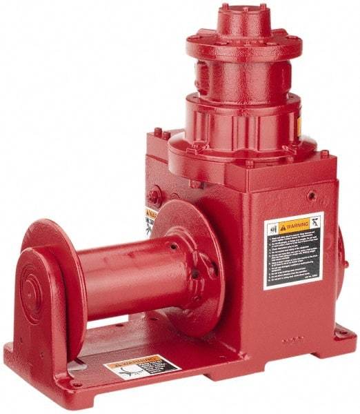 THERN - 2,000 Lbs. Cable Limit Pneumatic Dura-Hoist Winch - 50 Ft. Cable Long - Eagle Tool & Supply