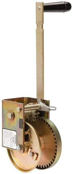 THERN - 1000/300 Lbs. Load Limit Marine Spur Gear Winch - 1,000 Lbs. Line Pull Capacity, 55 Lbs. Force to Lift 1,000 Pounds, 3/16 inch Cable Diameter - Eagle Tool & Supply