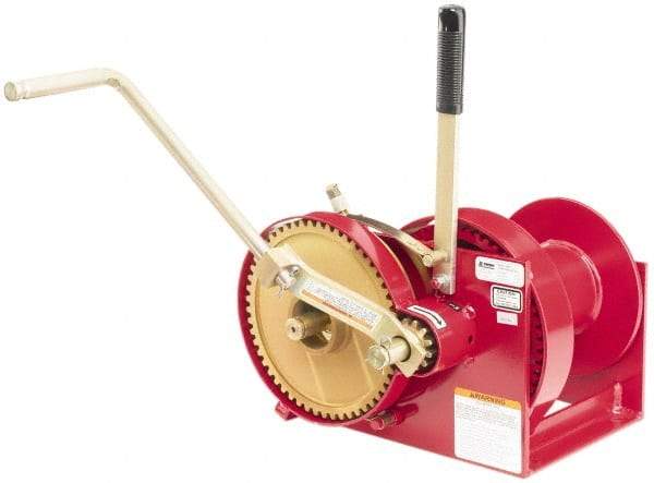 THERN - 4000/2000 Lbs. Load Limit Marine Spur Gear Winch - 4,000 Lbs. Line Pull Capacity, 10 Lbs. Force to Lift 1,000 Pounds, 3/8 inch Cable Diameter - Eagle Tool & Supply