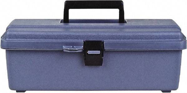 Flambeau - 1 Compartment 1 Tray Utility Tool Box - 13" Wide x 5-3/8" Deep x 4-3/4" High, Copolymer Resin, Gray - Eagle Tool & Supply