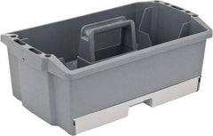 Flambeau - 12 Compartment 1 Tray Utility Tool Box - 13-3/4" Wide x 9" Deep x 4" High, Copolymer Resin, Gray - Eagle Tool & Supply