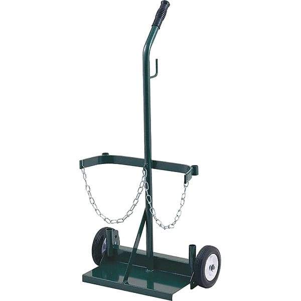 Harper Trucks - 39-1/2" OAH Hand Truck - Single Grip Handle, Semi-Pneumatic Wheels - Eagle Tool & Supply