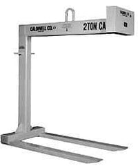 Caldwell - 4,000 Lb Capacity Pallet Lifter - 36" Long x 3" Wide, 3" Eye Thickness, 25" Outside Diameter - Eagle Tool & Supply
