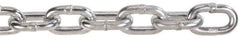 Peerless Chain - 63 Ft. Long, 2650 Lbs. Load Capacity, Carbon Steel Proof Coil Chain - 3 Grade, 1.356 Inch Inside Long x 0.569 Inch Inside Wide - Eagle Tool & Supply