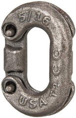 Campbell - Clear Carbon Steel Connecting Link - 5/16" Diameter, 2,000 Lb Load Limit - Eagle Tool & Supply