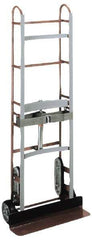 Wesco Industrial Products - 750 Lb Capacity 59" OAH Appliance Hand Truck - Dual Grip Handle, Steel, Mold-On Rubber Wheels - Eagle Tool & Supply