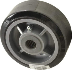 Fairbanks - 5 Inch Diameter x 2 Inch Wide, Polyurethane Caster Wheel - 750 Lb. Capacity, 2-3/16 Inch Hub Length, 3/4 Inch Axle Diameter, Roller Bearing - Eagle Tool & Supply