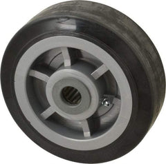 Fairbanks - 6 Inch Diameter x 2 Inch Wide, Polyurethane Caster Wheel - 750 Lb. Capacity, 2-3/16 Inch Hub Length, 3/4 Inch Axle Diameter, Roller Bearing - Eagle Tool & Supply