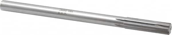 Made in USA - 0.605" Carbide-Tipped 6 Flute Chucking Reamer - Eagle Tool & Supply