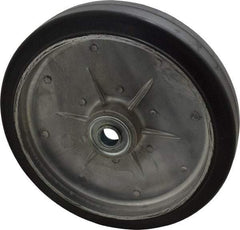 Value Collection - 8 Inch Diameter x 1-5/8 Inch Wide, Rubber Caster Wheel - 450 Lb. Capacity, 2 Inch Hub Length, 5/8 Inch Axle Diameter, Ball Bearing - Eagle Tool & Supply