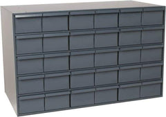 Durham - 30 Drawer, Small Parts Steel Storage Cabinet - 17-1/4" Deep x 33-3/4" Wide x 21-1/8" High - Eagle Tool & Supply