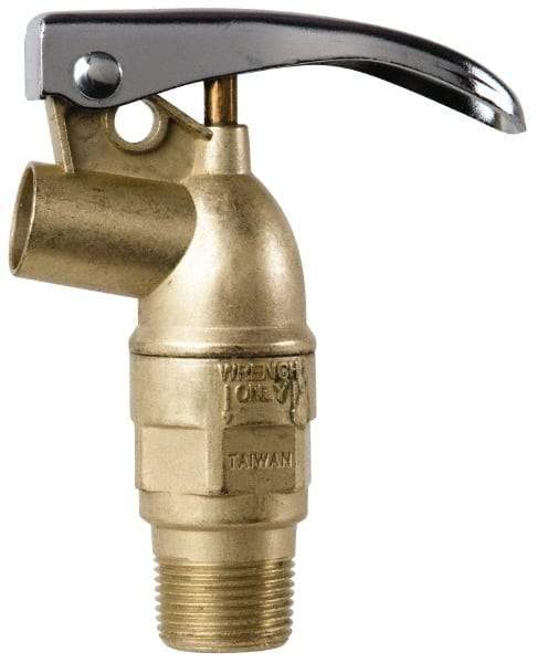 Value Collection - 3/4" NPT Zinc Rigid Drum Faucet - No Arrester, Self Closing - Eagle Tool & Supply