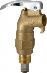 Value Collection - 3/4" NPT Brass Rigid Drum Faucet - FM Approved, External Arrester, Self Closing - Eagle Tool & Supply