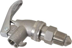 Value Collection - 3/4" NPT Stainless Steel Adjustable Drum Faucet - FM Approved, Internal Arrester, Self Closing - Eagle Tool & Supply