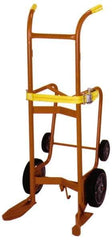 Wesco Industrial Products - 1,000 Lb Load Capacity, 55 Gal Drum Hand Truck - 23-3/4" Wide x 57-1/2" High, 4 Wheels - Eagle Tool & Supply