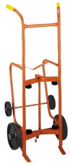 Wesco Industrial Products - 1,000 Lb Load Capacity, 55 Gal Drum Hand Truck - 24" Wide x 56" High, 4 Wheels - Eagle Tool & Supply