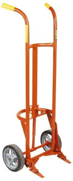 Wesco Industrial Products - 1,000 Lb Load Capacity, 55 Gal Drum Hand Truck - 24" Wide x 58" High, 4 Wheels - Eagle Tool & Supply