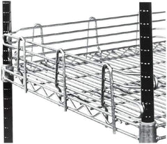 Value Collection - 48" Wide, 4" High, Open Shelving Accessory/Component - Chrome Finish, 1/2" Deep, Use with NuLine Units - Eagle Tool & Supply