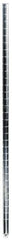 Value Collection - 1-1/2" Wide, 86" High, Open Shelving Accessory/Component - Chrome Finish, 1-1/2" Deep, Use with NuLine Units - Eagle Tool & Supply