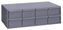Durham - 8 Drawer, Small Parts Steel Storage Cabinet - 11-5/8" Deep x 22-3/4" Wide x 7-3/8" High - Eagle Tool & Supply