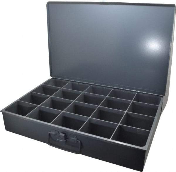 Durham - 20 Compartment Small Steel Storage Drawer - 18 Inches Wide x 12 Inches Deep - Eagle Tool & Supply