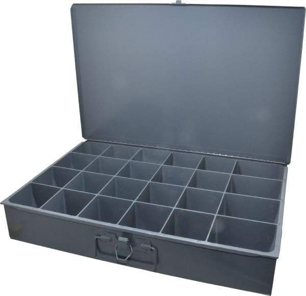 Durham - 24 Compartment Small Steel Storage Drawer - 18 Inches Wide x 12 Inches Deep - Eagle Tool & Supply
