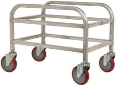 Win-Holt - 16" Wide x 24" Long x 19" High Tote Cart - 1 Slot, 1 Tote, Aluminum - Eagle Tool & Supply