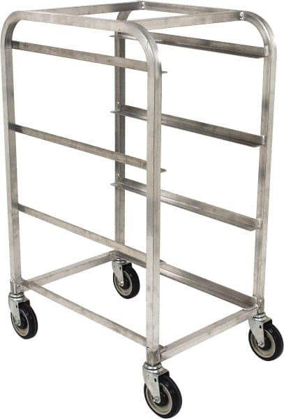 Win-Holt - 19" Wide x 27" Long x 41" High Tote Cart - 3 Slot, 3 Tote, Aluminum - Eagle Tool & Supply