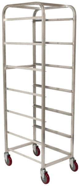 Win-Holt - 19" Wide x 27" Long x 71" High Tote Cart - 6 Slot, 6 Tote, Aluminum - Eagle Tool & Supply